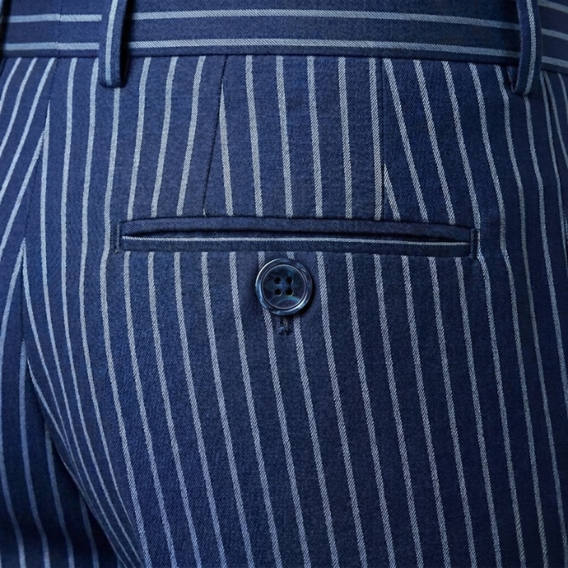 Tuscany Navy Blue Banda Suit
