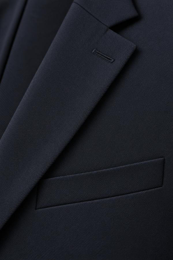 Heren Klassieke Blazer met Revers en Knoopsluiting
