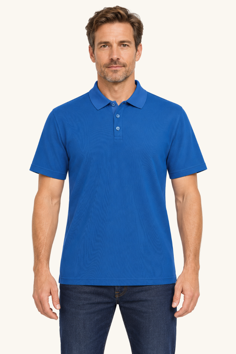 Heren Klassiek Poloshirt met Korte Mouwen