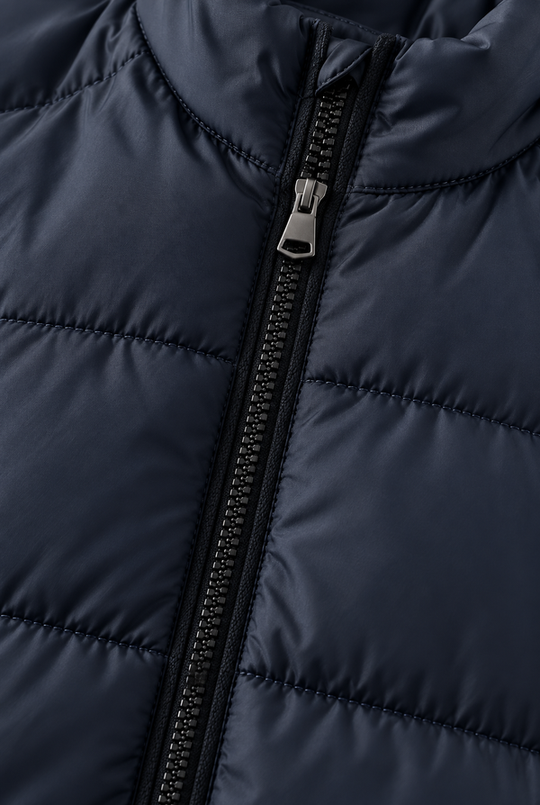 Heren Gewatteerde Bodywarmer met Hoge Kraag