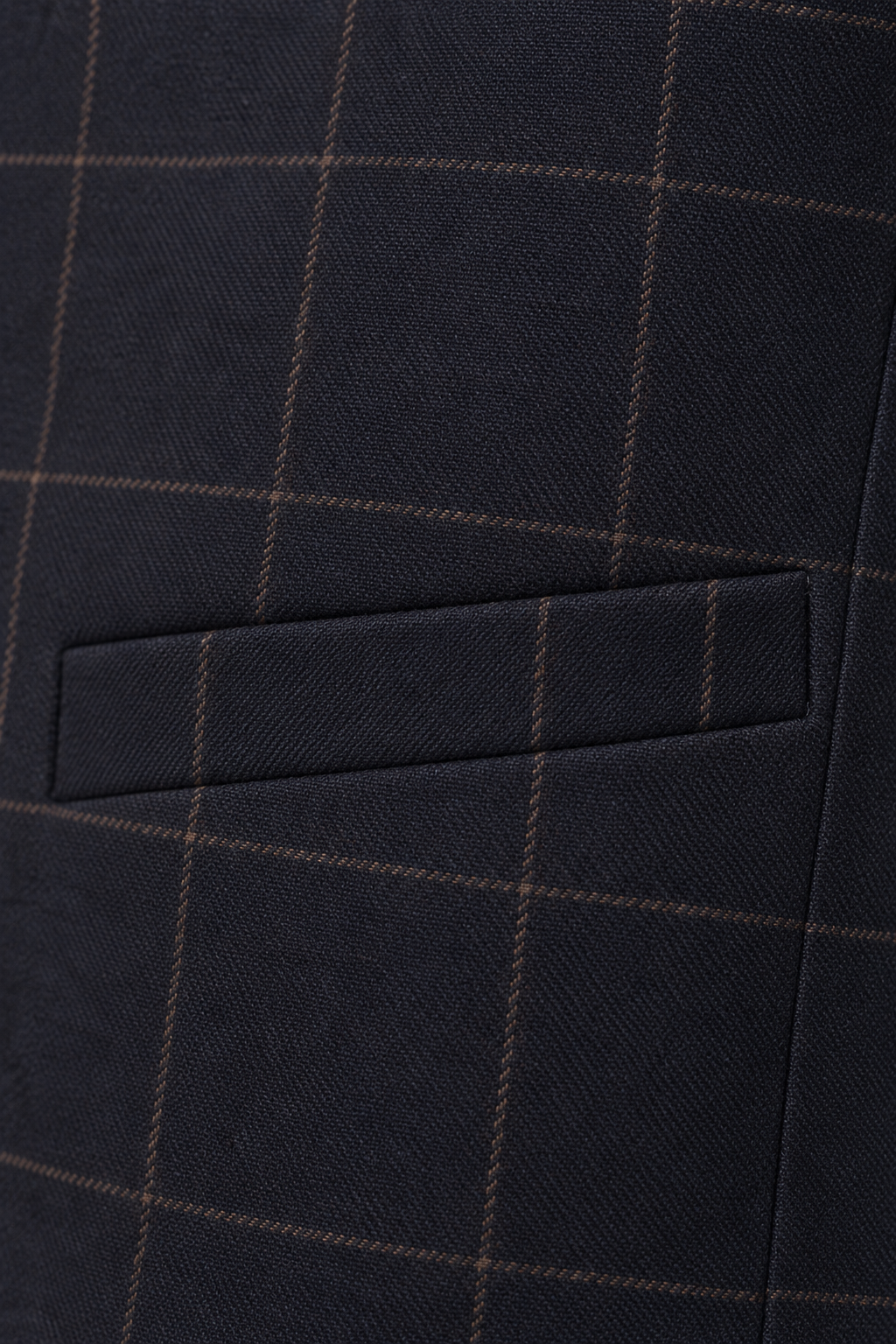 Heren Geruit Gilet met Revers en Knoopsluiting