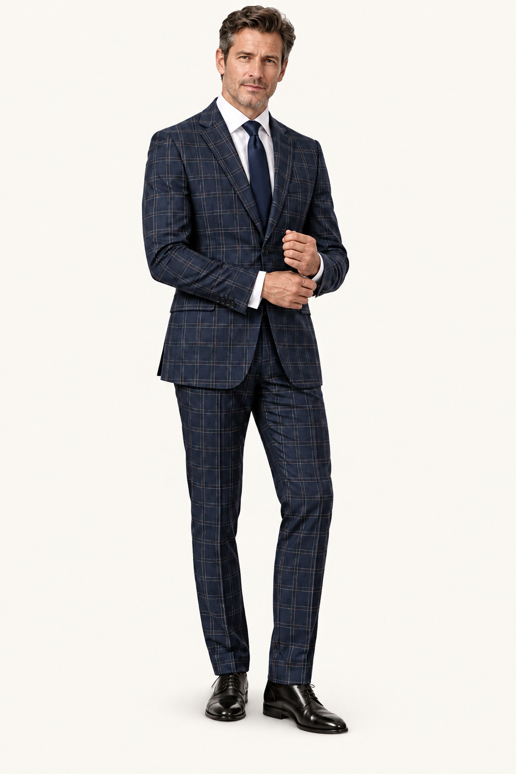 Tuscany Navy Blue Square Suit
