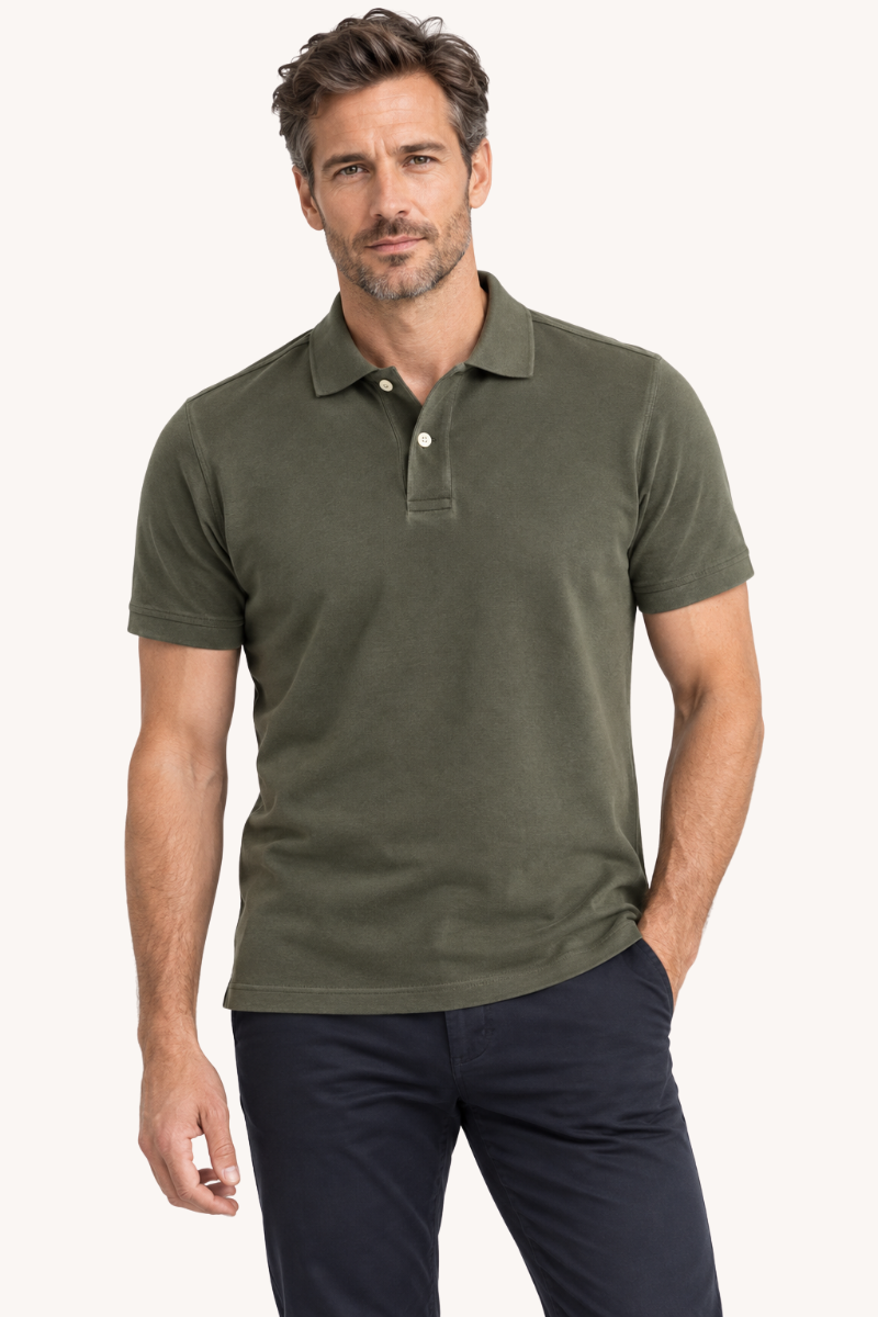 Heren Klassiek Poloshirt met Korte Mouwen