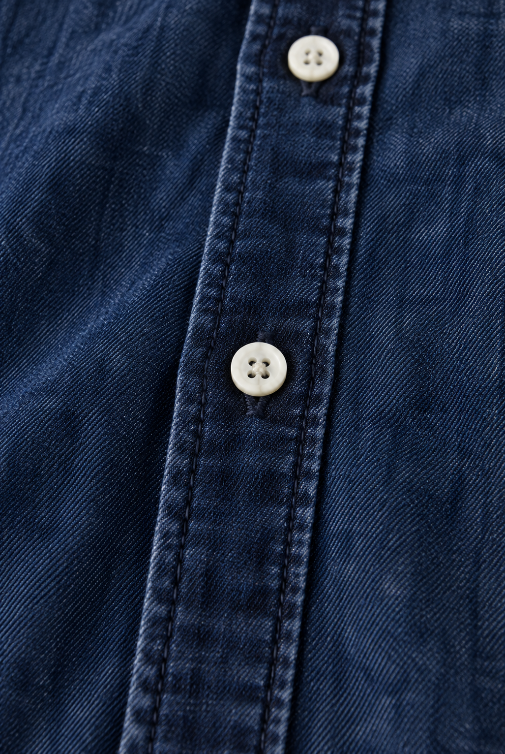 Heren Denim Overhemd met Lange Mouwen