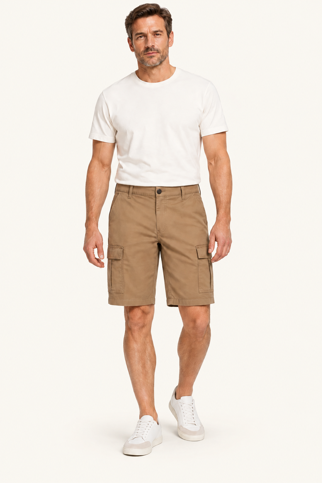 Heren Chino Cargoshort met Zijzakken