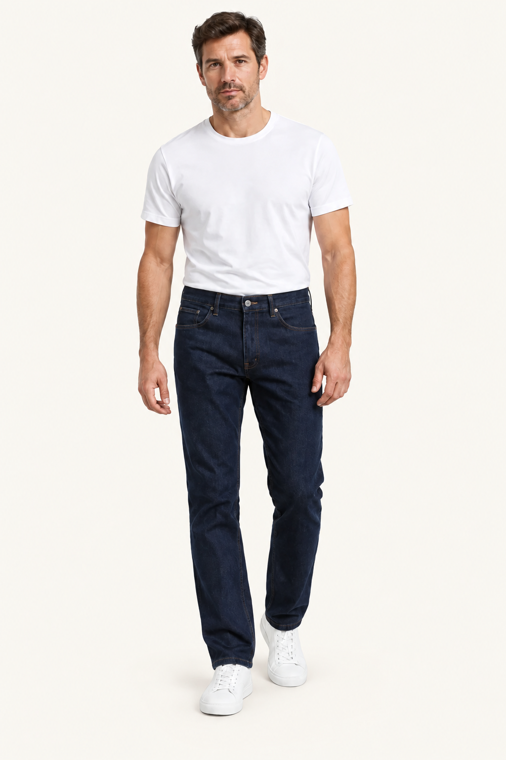 Heren Klassieke Jeans met Rechte Pijpen