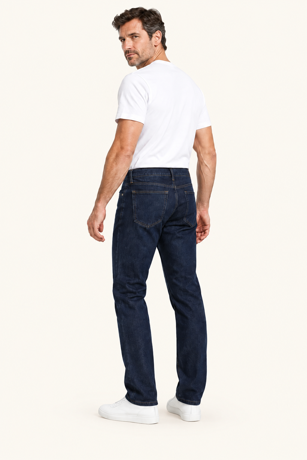 Heren Klassieke Jeans met Rechte Pijpen