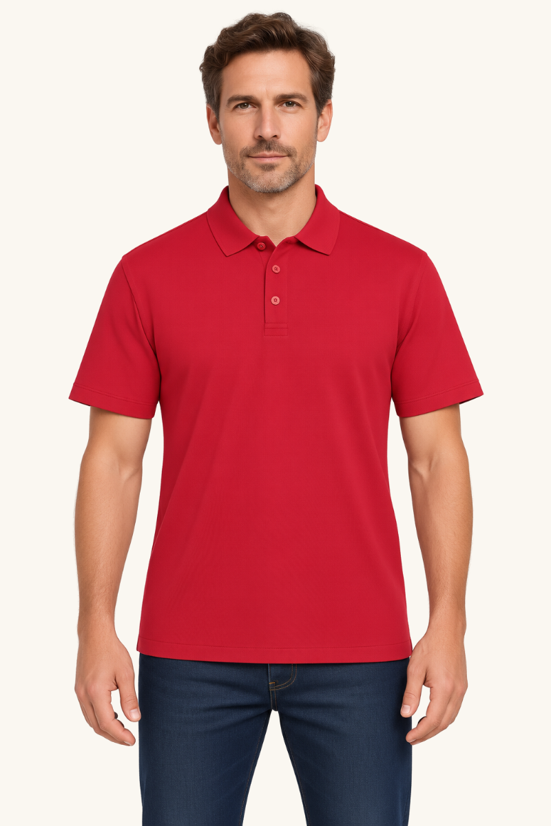 Heren Klassiek Poloshirt met Korte Mouwen