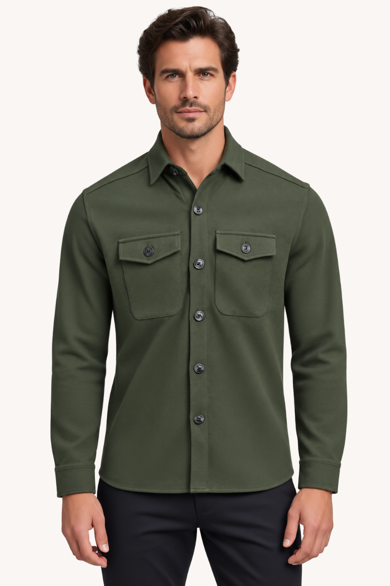 Heren Overshirt met Borstzakken