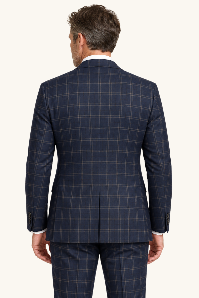 Tuscany Navy Blue Square Suit