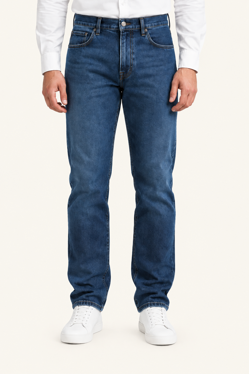 Heren Klassieke Jeans met Rechte Pijpen