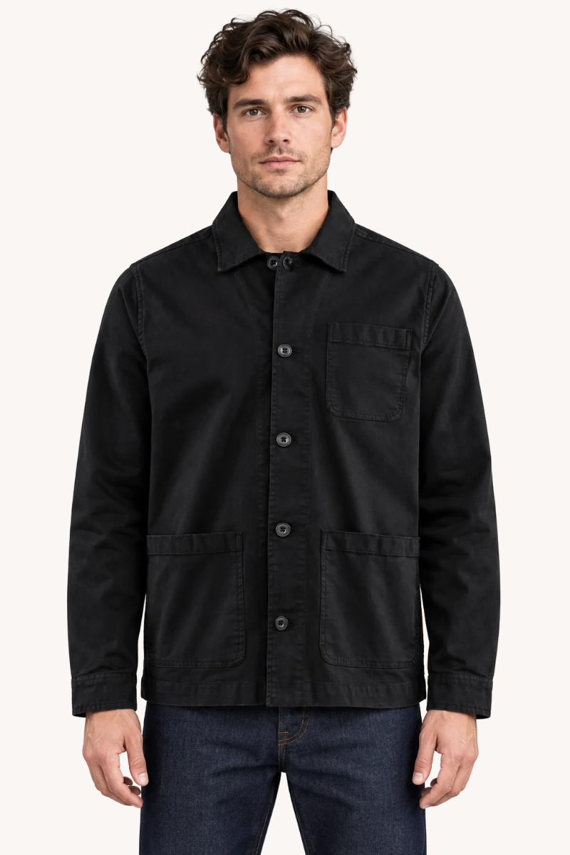 Heren Denim Overshirt met Zakken