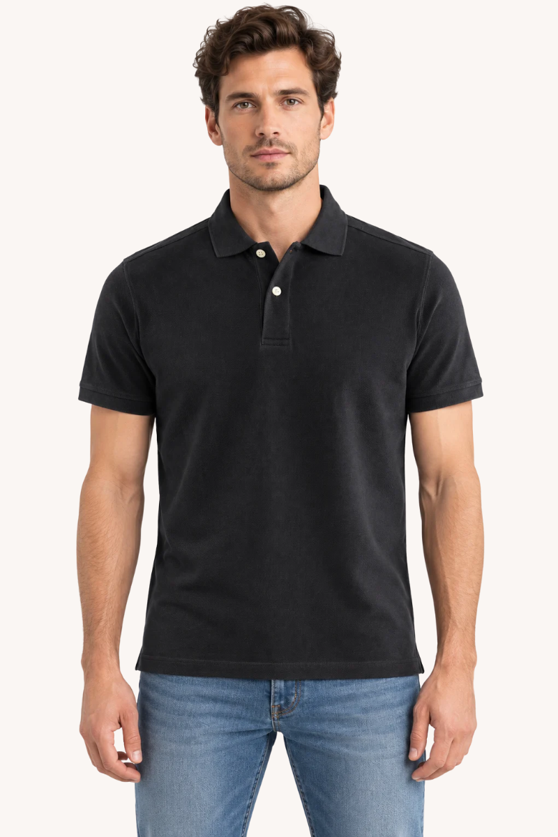 Heren Klassiek Poloshirt met Korte Mouwen