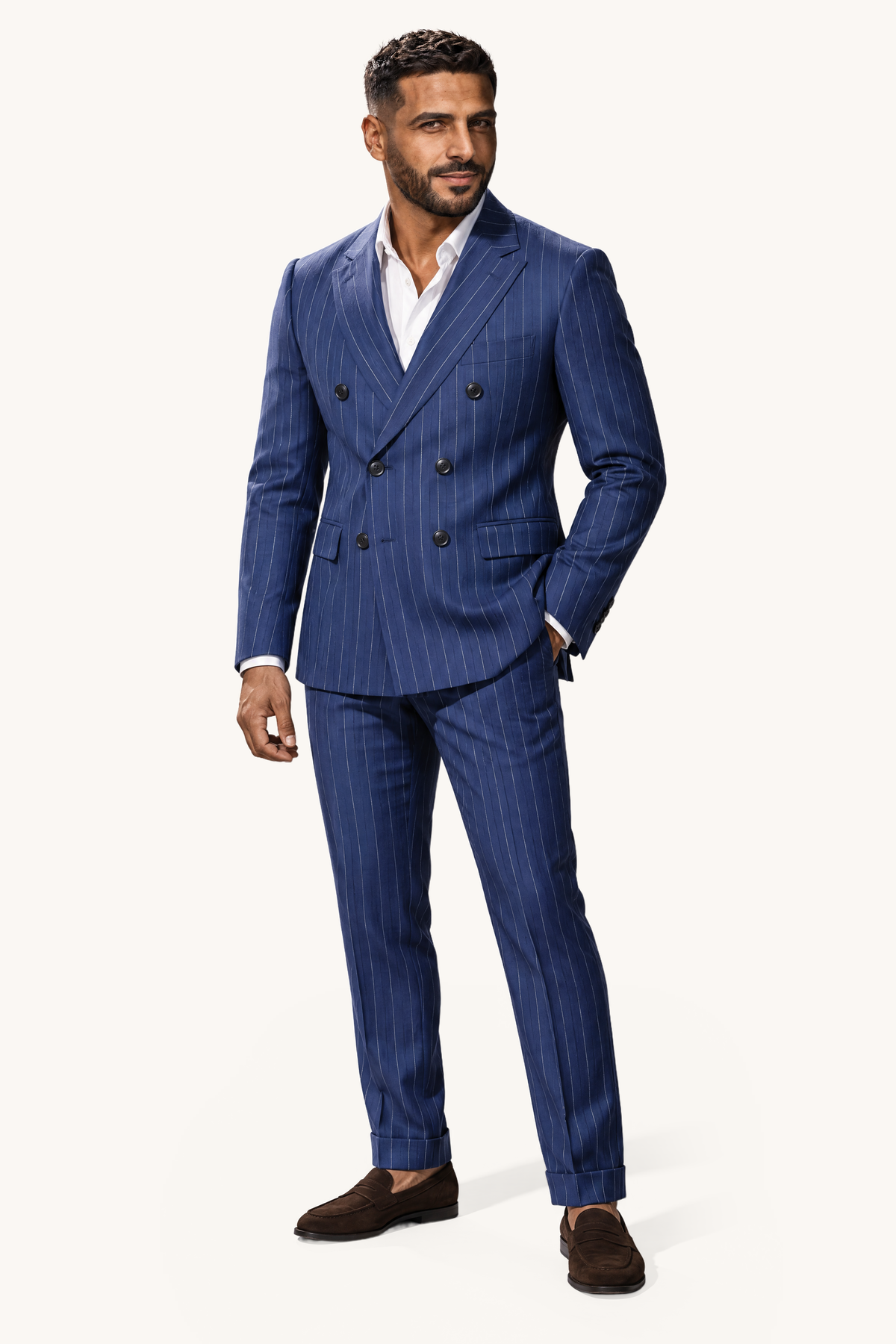 Tuscany DB Marine Banda Suit — volledig pak op model, vooraanzicht