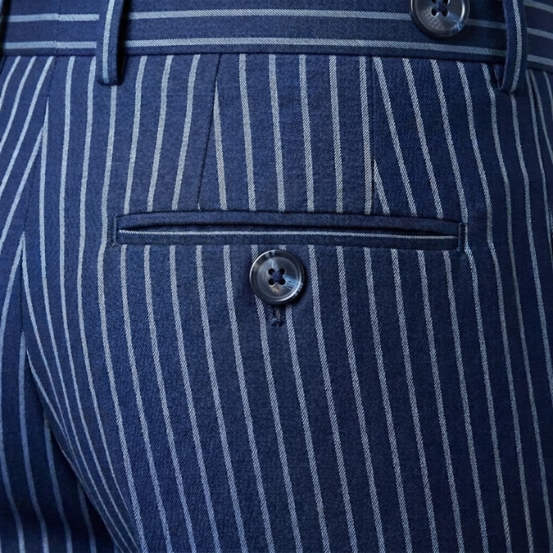 Tuscany Navy Blue Banda Suit