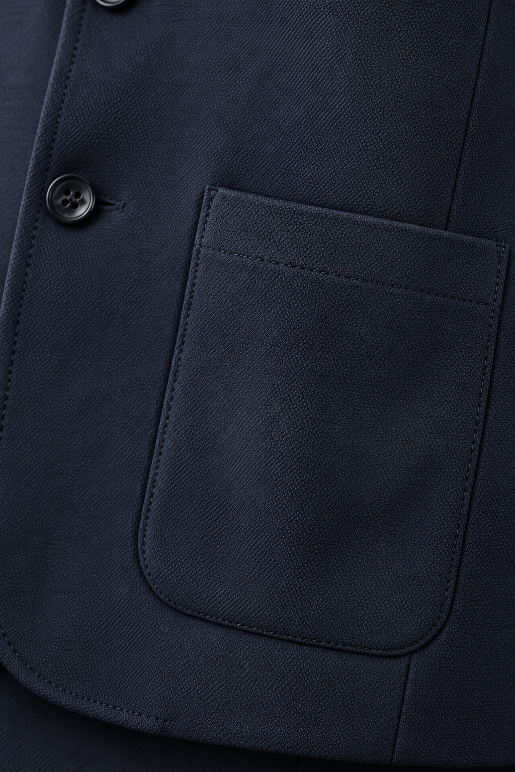 Heren Klassieke Blazer met Opgestikte Zakken