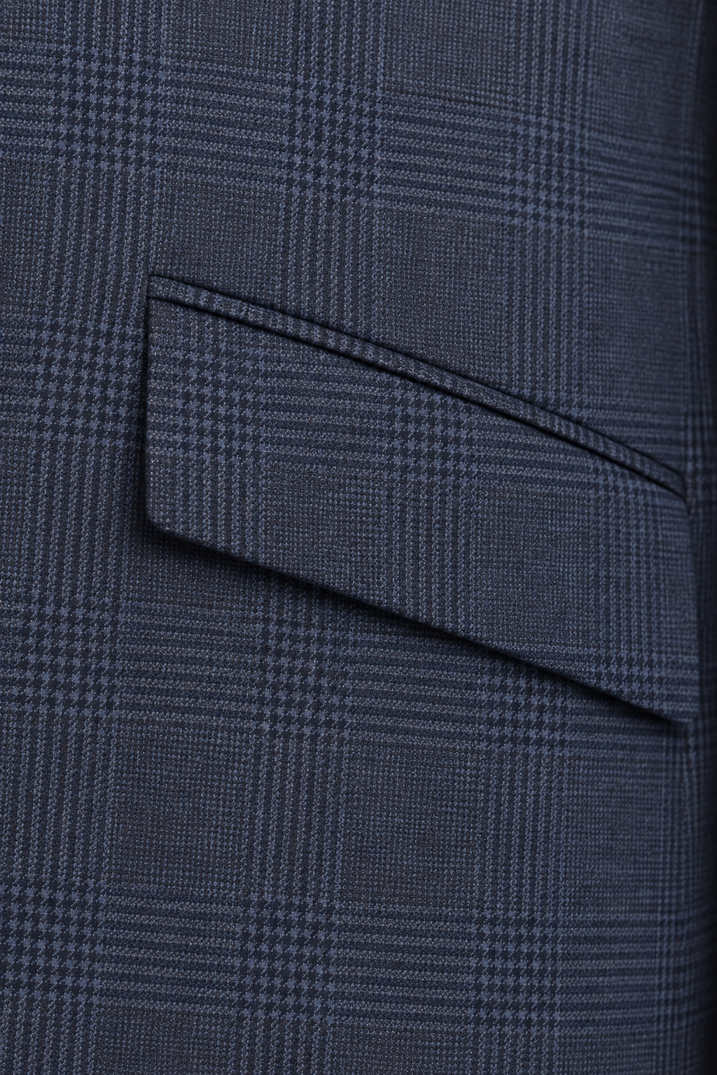 Heren Geruite Blazer met Revers en Knoopsluiting