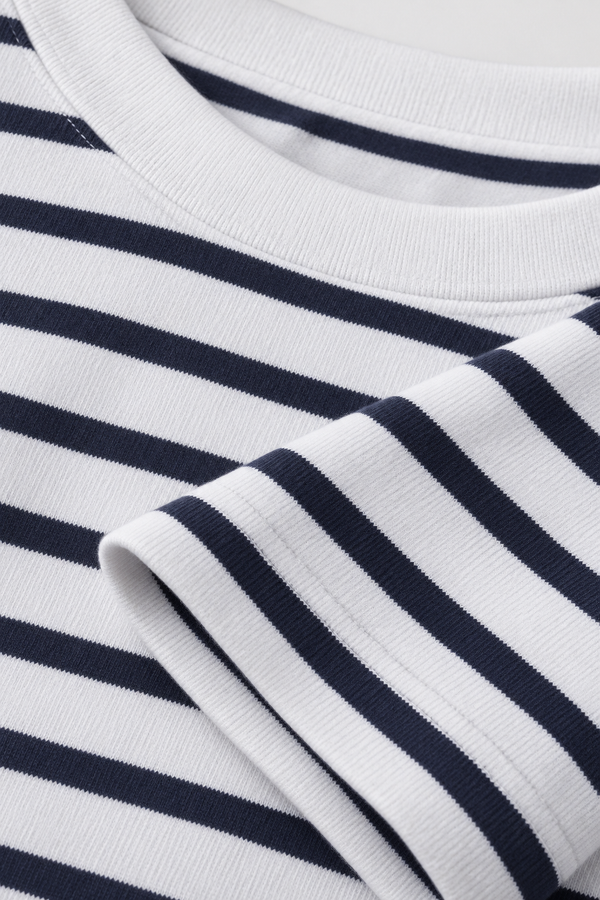 Heren Gestreept T-shirt met Lange Mouwen