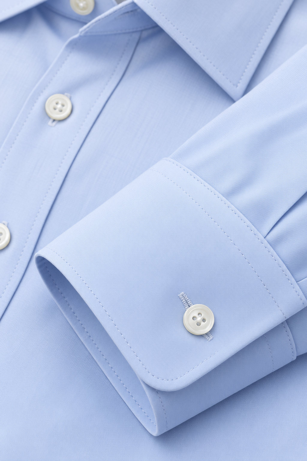 Heren Stretch Slim Fit Overhemd met Lange Mouwen