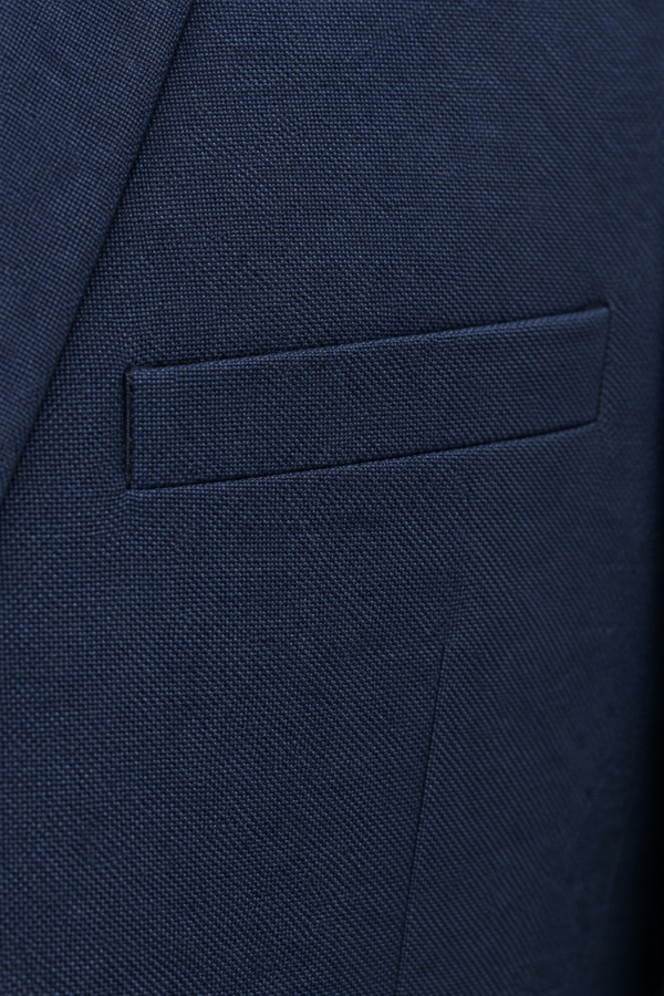 Heren Klassieke Blazer met Revers en Knoopsluiting