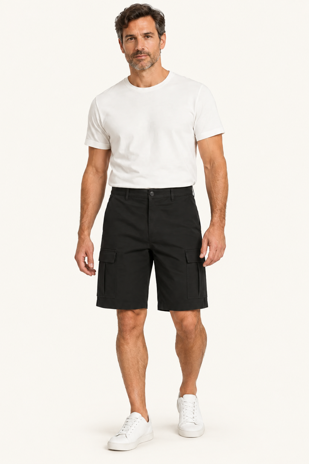 Heren Chino Cargoshort met Zijzakken