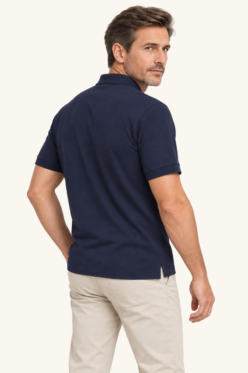 Heren Klassiek Poloshirt met Korte Mouwen