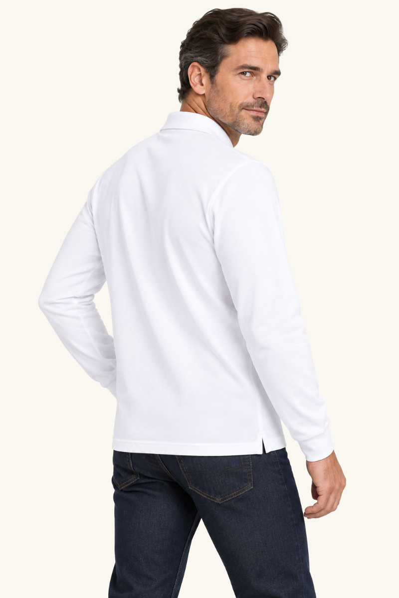 Heren Poloshirt met Lange Mouwen
