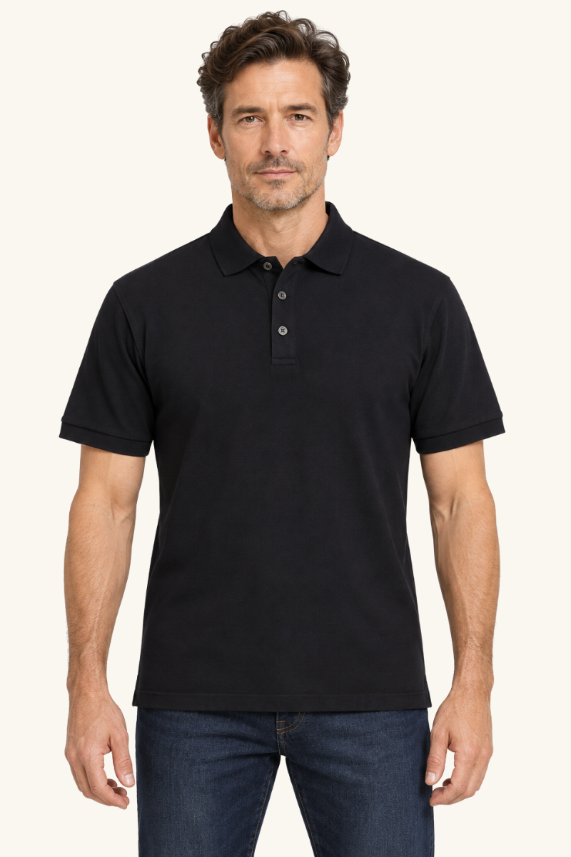 Heren Klassiek Poloshirt met Korte Mouwen