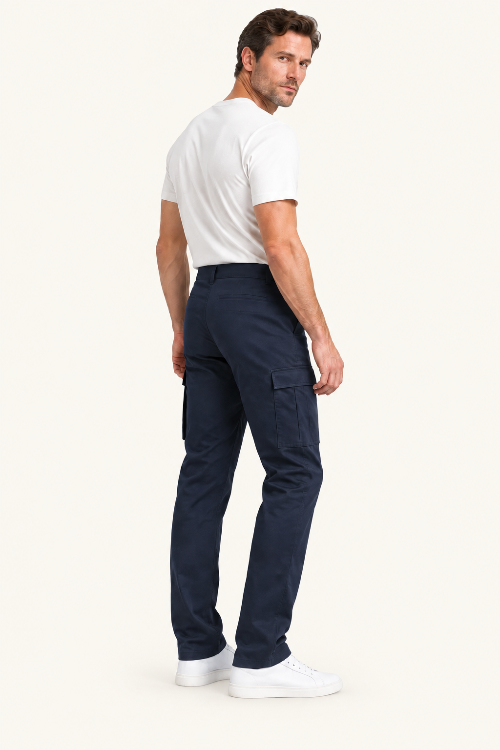 Heren Chino Cargobroek met Zijzak