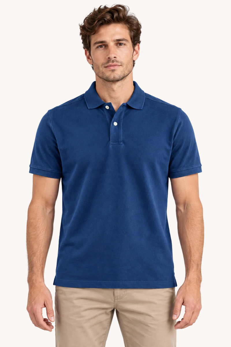 Heren Klassiek Poloshirt met Korte Mouwen