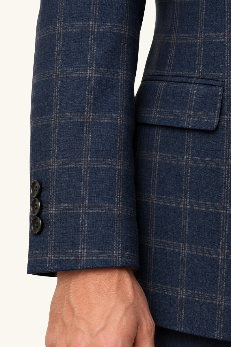 Tuscany Navy Blue Square Suit