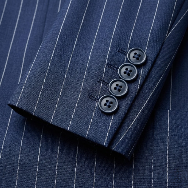 Tuscany Navy Blue Banda Suit
