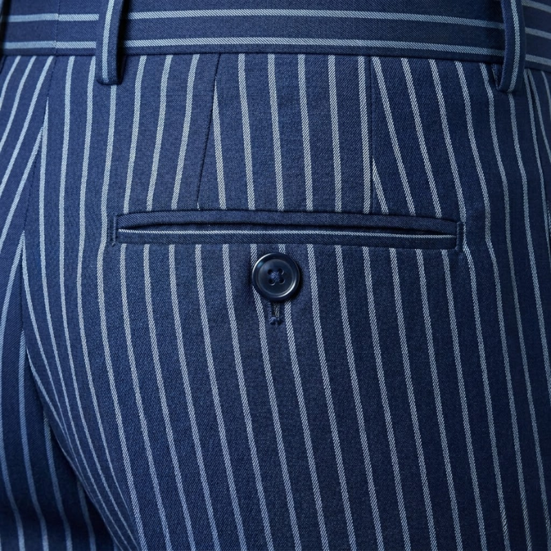 Tuscany Navy Blue Banda Suit