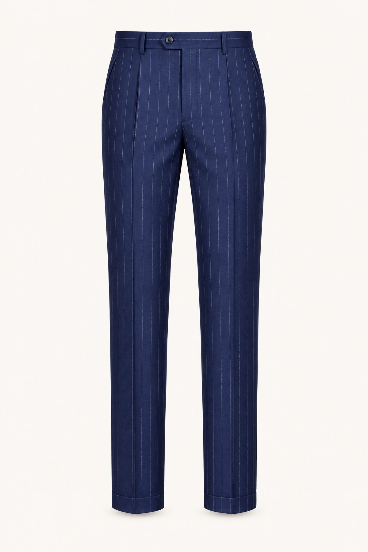 Tuscany Navy Blue Banda Suit — pantalon, vooraanzicht