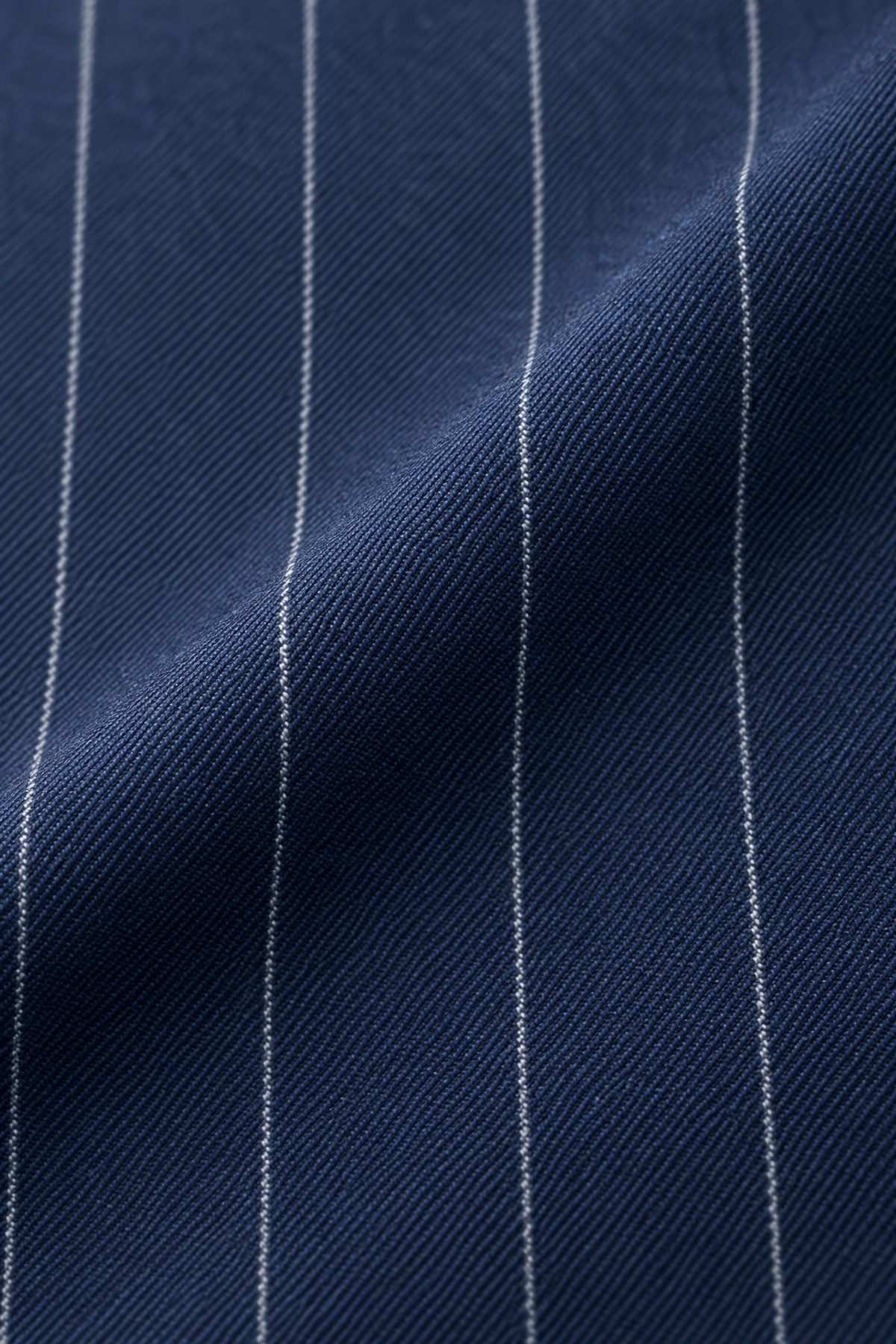 Tuscany Navy Blue Banda Suit — stofdetail, macro
