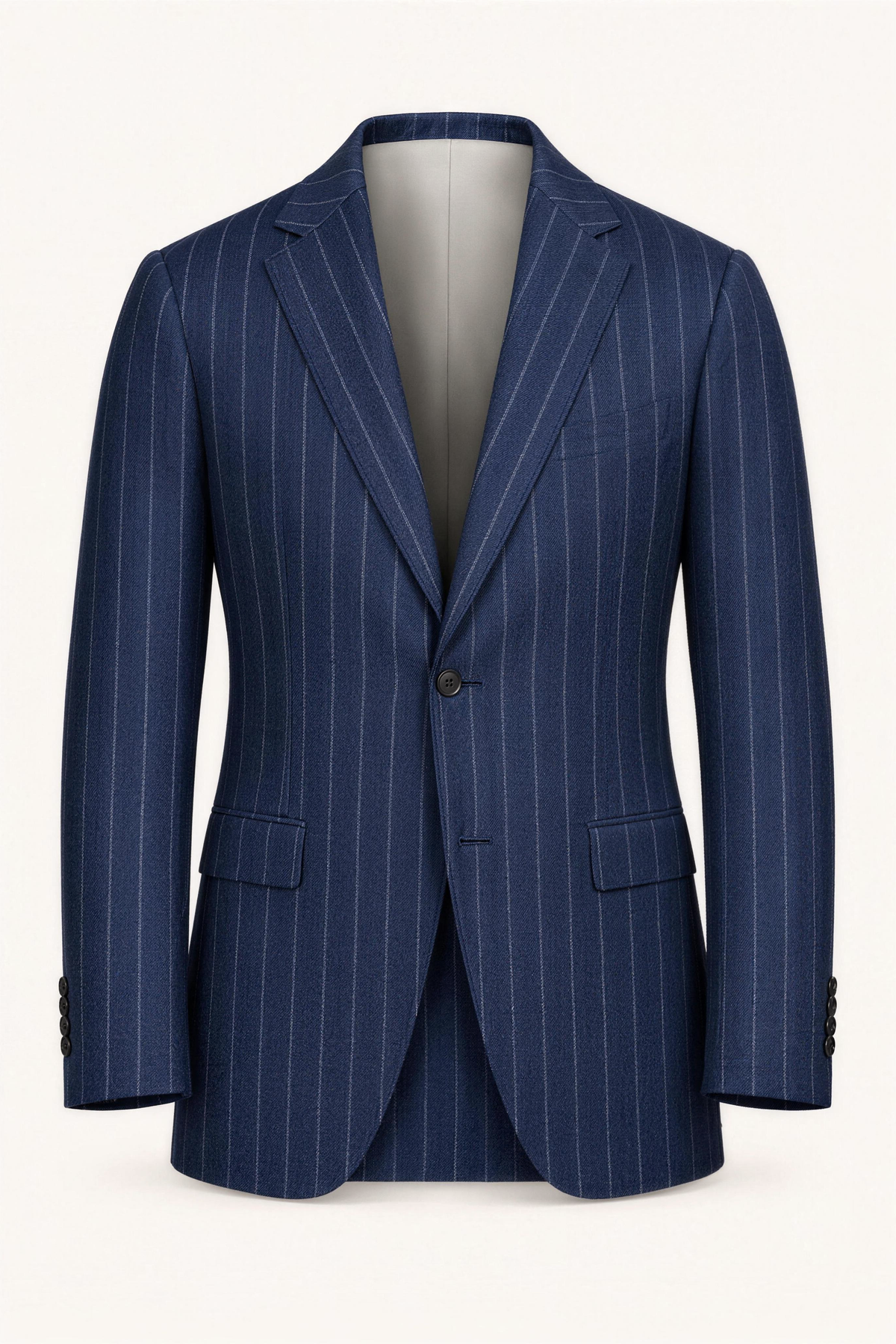 Tuscany Navy Blue Banda Suit — colbert, vooraanzicht