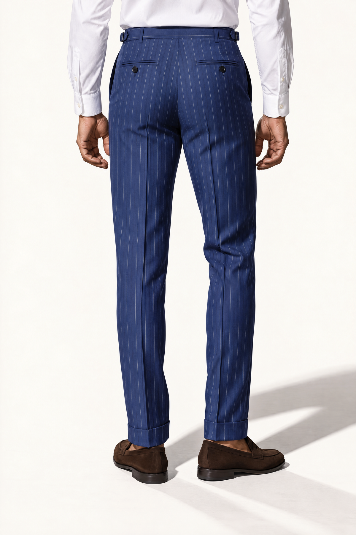 Tuscany DB Marine Banda Suit — pantalon op model, achteraanzicht