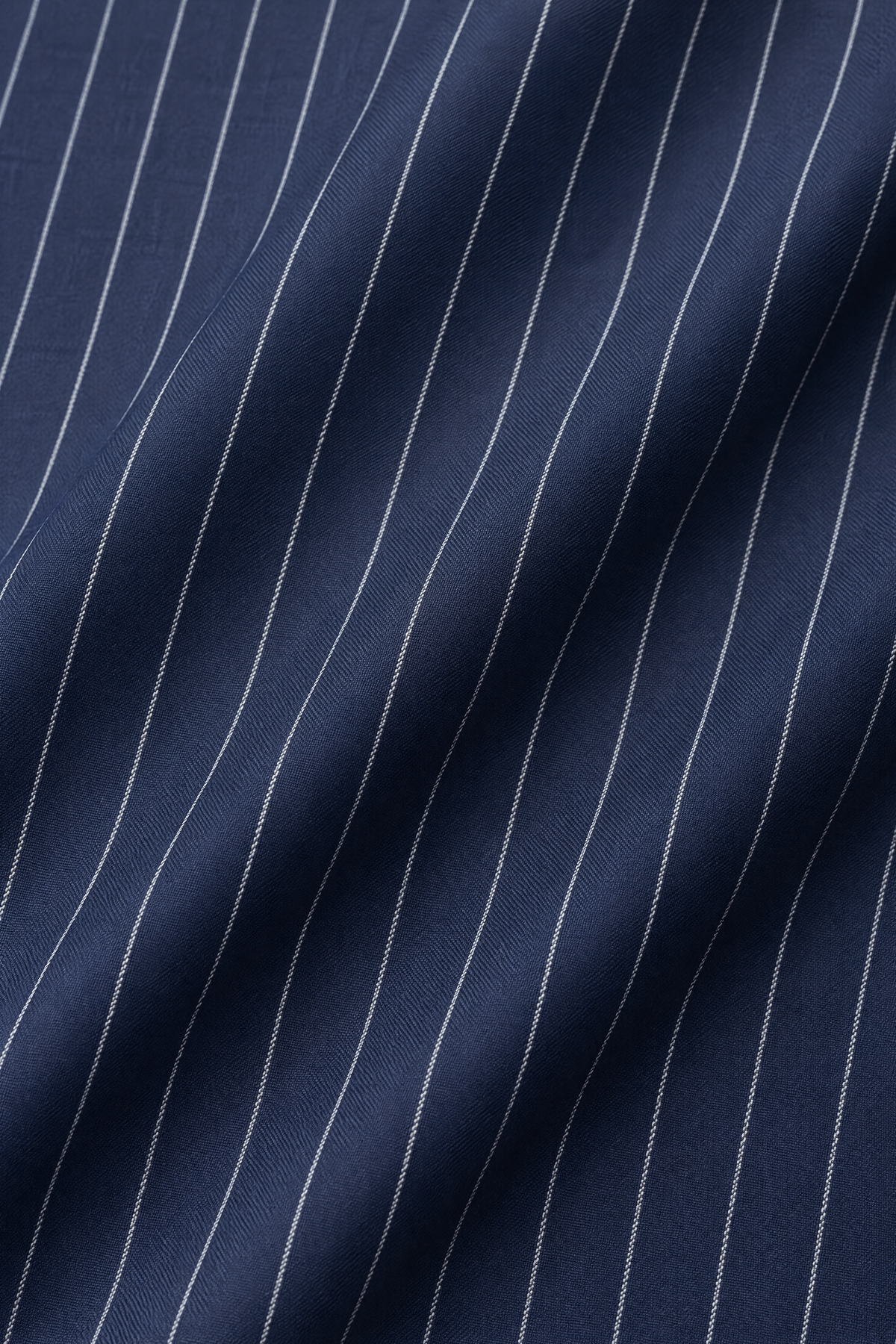 Tuscany Navy Blue Banda Suit — stofdetail, macro