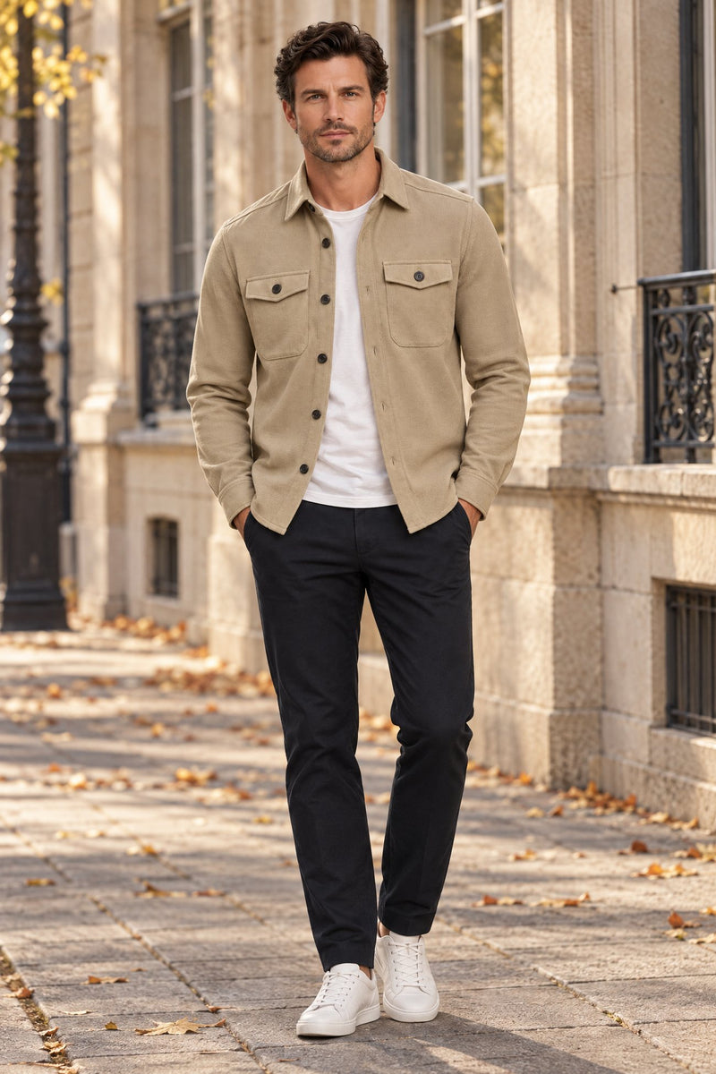 Heren Overshirt met Borstzakken